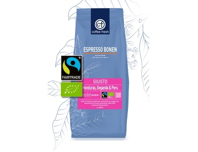 Coffee Fresh Espressobonen GIUSTO BIO Fairtrade