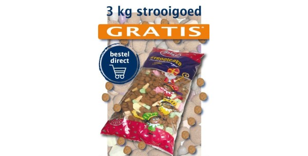 Actie: 3 kilo gratis strooigoed