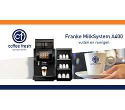 Vullen en reinigen Franke Milksystem A400