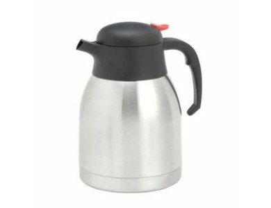 Thermoskan RVS met drukknop - 1,5 liter