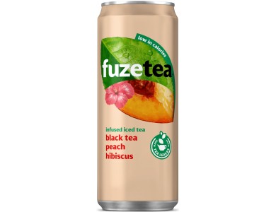 Fuze Tea Peach Hibiscus blik