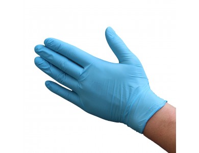 Handschoenen nitril blauw XL - ongepoederd