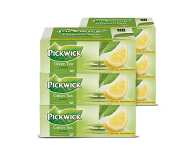 Pickwick Green Tea Original Lemon (tray 6x100st)