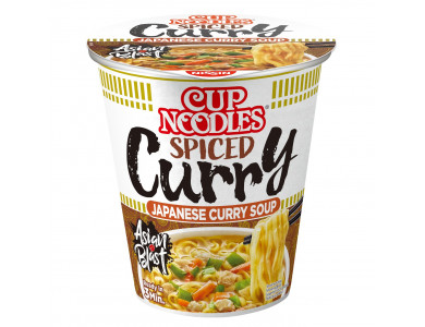 Noodles bekercup spice Kerrie - Nissin - 350ml.