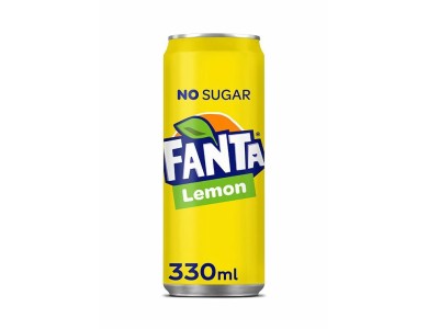 Fanta Lemon Zero Sleek blik