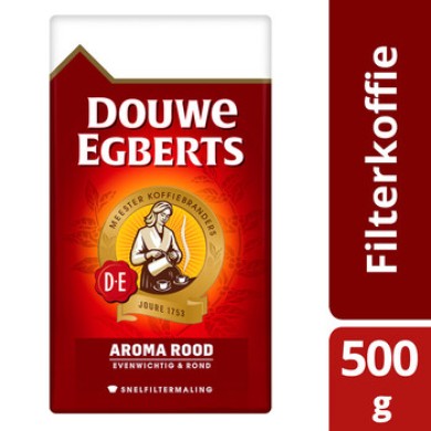 Douwe Egberts Snelfilter Koffie Melange Rood - 15x500gr.