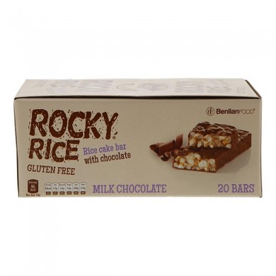 Rocky Rice rijstreep melkchocolade