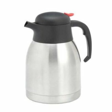 Thermoskan RVS met drukknop - 1,5 liter