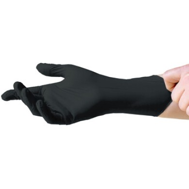 Handschoenen nitril zwart XL - ongepoederd