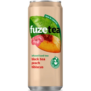 Fuze Tea Peach Hibiscus blik