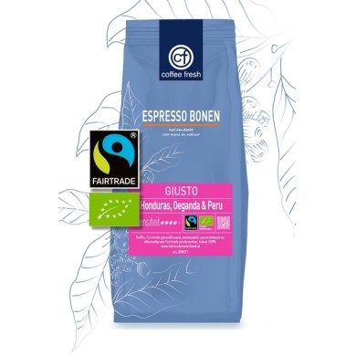 Coffee Fresh Espressobonen GIUSTO BIO Fairtrade