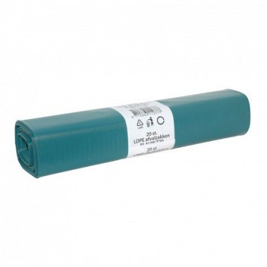 Afvalzak LDPE blauw - 70x110cm - T70
