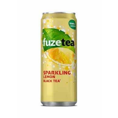 Fuze Tea Sparkling lemon sleek blik