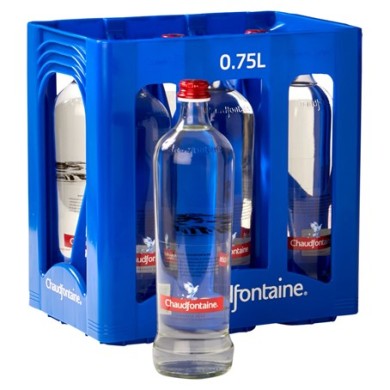 Chaudfontaine Rood GLAS 6 x 0,75