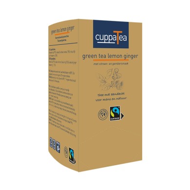 cuppaTea green tea ginger Fairtrade