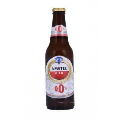 Amstel Malt 0.0% bier glas krat