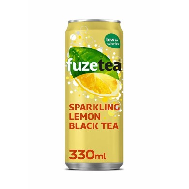 Fuze Tea Sparkling lemon sleek blik