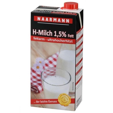Halfvolle melk houdbaar - Naarmann