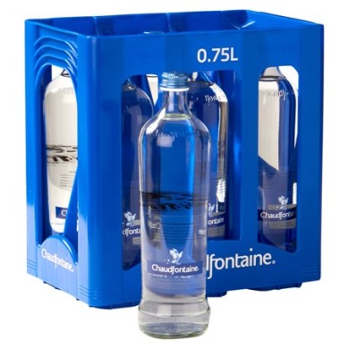 Chaudfontaine Blauw GLAS 6 x 0,75