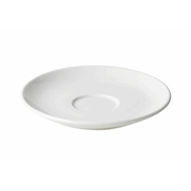 Bart Cappuccino schotel porselein wit - 15,5cm