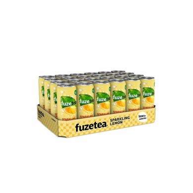 Fuze Tea Sparkling lemon sleek blik